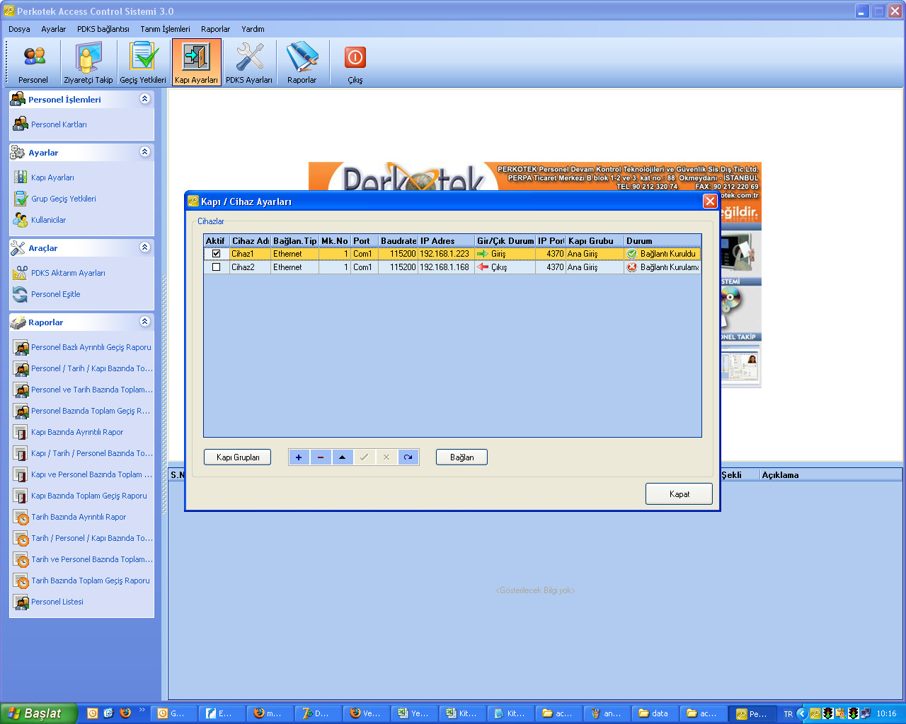 ACCESS KONTROL YAZILIMI